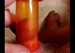 Tiny dick in a pill bottle