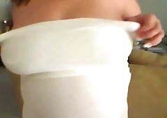 Amateur pregnant MILF huge boobs nipples wimp