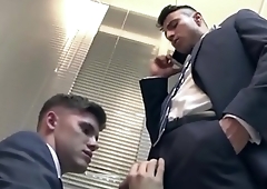 Two muscular meeting in office or fucking changeless