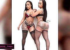 Double Dose Twins: Obese Booty Twerking Black Babes